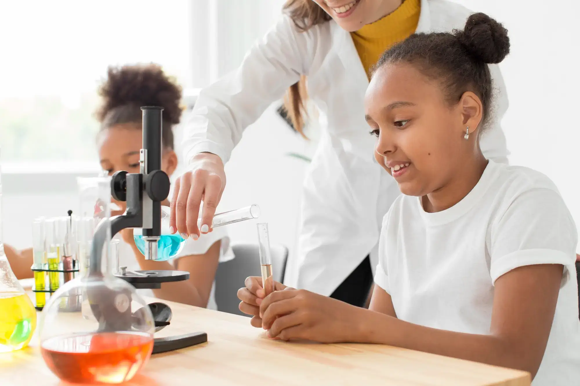 Female Scientist Teaching